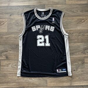 Vintage Reebok San Antonio Spurs Tim Duncan #21 Jersey